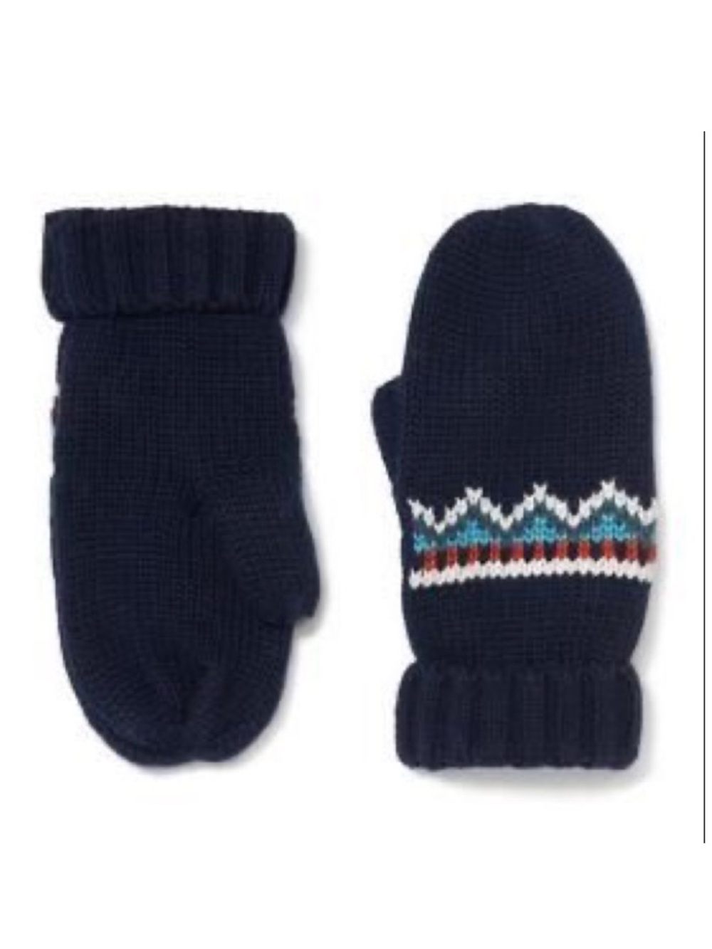 Janie and Jack Fair Isle Mittens, 6-12 Months- NWT -